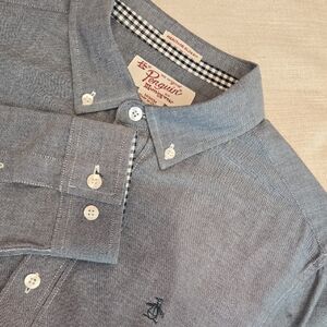 Original Penguin Men's Chambray Button-Down Shirt Medium